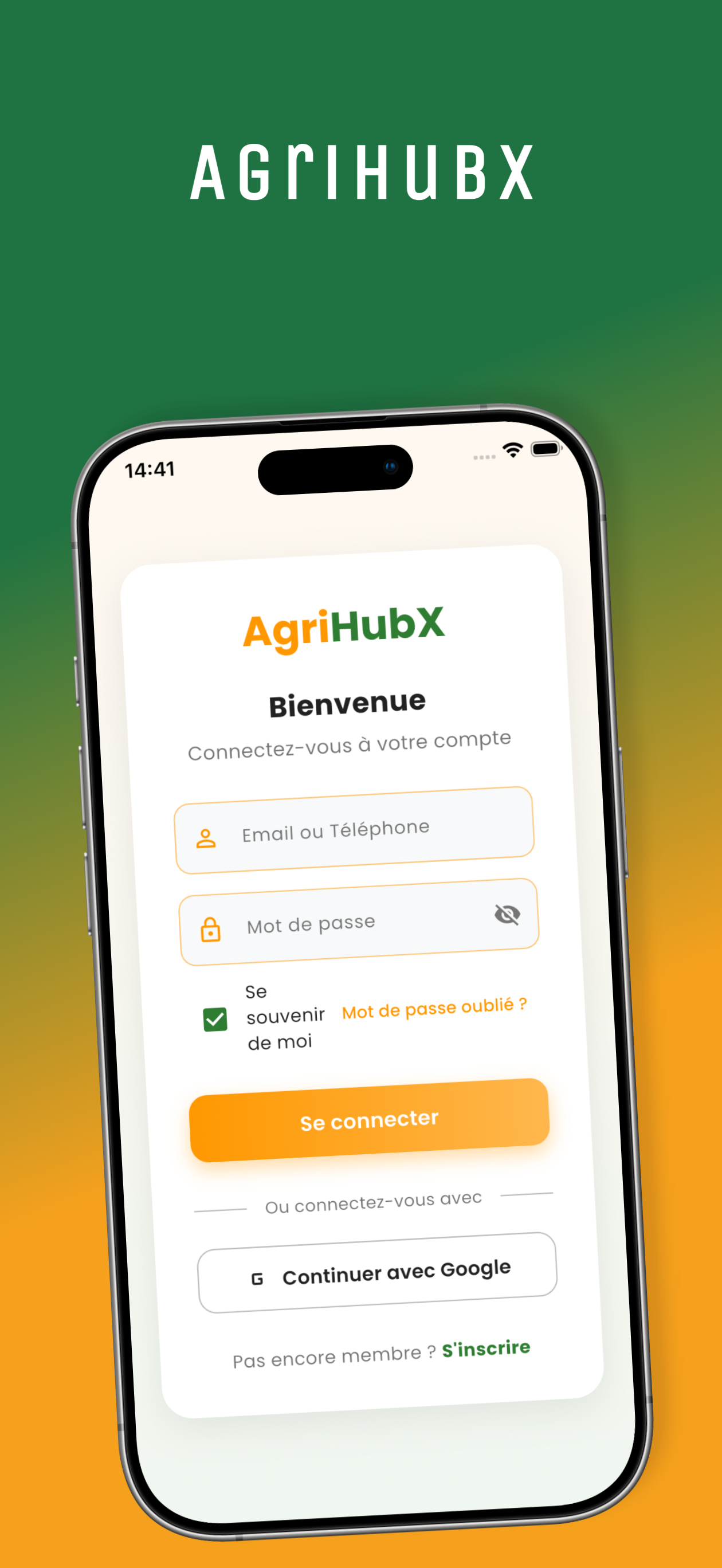 AgriHubX interface